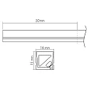 nobilé Fuldt silikoniseret LED-strip NEON 1516 3D 4-polet, RGB hvid