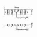 nobilé LED Distributør til 24V LED-systemer, 2-polet, 10-fold