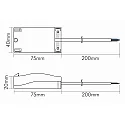 junction box L-N-PE, white