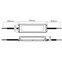  LED strømforsyning EL-190-12V IP67, sølv