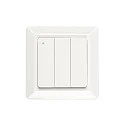 push button 3-fold, Bluetooth controllable, glossy, white
