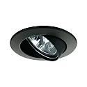 Indbygningslampe PREMIUM LINE, drejelig, GU5,3, 12V, 51mm, sort