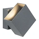 Paulmann Paulmann Væglampe LED Cybo firkantet, 2x3W, 10x10cm, grå
