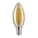 Paulmann Paulmann LED Vintage Lyskilde kerteformet, 2W, E14, guld, guldlys