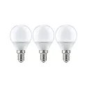 Paulmann Paulmann LED 3-pack 5,5W E14 2700K, dråbeformet