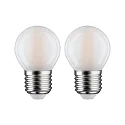 Paulmann Glødepære dråbeformet P45 sæt med 2 E27 5W 470lm 2700K CRI >80 