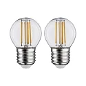 Paulmann Glødepære dråbeformet P45 sæt med 2 E27 5W 470lm 2700K CRI >80 