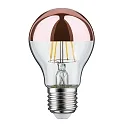 Paulmann LED Filament Top mirrored Lamp Pear A60 NonDim, 230V, E27, 6.5W 2700K 600lm, copper