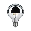 Paulmann Top spejl lyskilde globeformet DECO GLOBE G95 LED SILVER DIM G95 klar E27 6,5W 600lm 2700K CRI >80 dæmpbar