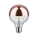 Paulmann Top spejl lyskilde globeformet DECO GLOBE G95 LED COPPER ON-OFF omskiftelig G95 klar E27 6,5W 600lm 2700K CRI >80 
