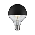 Top spejl lyskilde globeformet DECO GLOBE G95 LED BLACK MATT DIM G95 klar E27 6,5W 600lm 2700K CRI >80 dæmpbar