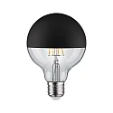 Paulmann Top spejl lyskilde globeformet DECO GLOBE G95 LED BLACK MATT DIM G95 klar E27 6,5W 600lm 2700K CRI >80 dæmpbar
