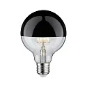 Top spejl lyskilde globeformet DECO GLOBE G95 LED BLACK CHROME DIM G95 klar E27 6,5W 600lm 2700K CRI >80 dæmpbar