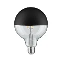 Paulmann Top spejl lyskilde globeformet DECO GLOBE G125 LED BLACK MATT G125 klar E27 6,5W 600lm 2700K CRI >80 dæmpbar