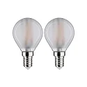 Paulmann Glødepære dråbeformet P45 sæt med 2 E14 4,5W 470lm 2700K CRI >80 