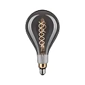Dekorativ glødelampe FILAMENT BIG DROP DOUBLE SPIRAL klar E27 7W 200lm 1800K CRI >80 dæmpbar