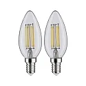 Paulmann filament lamp candle set of 2 E14 4,8W 470lm 4000K 360° CRI >80 