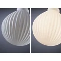 Paulmann Filament Globe lyskilde GLOBE G125 WHITE LAMPION V2 rillet, forsænket G125 mat E27 4,3W 400lm 3000K CRI >80 dæmpbar