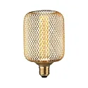 LED glødelyskilde METALLIC GLOW CYLINDER SPIRAL omskiftelig E27 4,2W 200lm 1800K CRI >80 