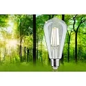 Paulmann Lyskilde Edison pæreformet ECO-LINE ST64 FILAMENT omskiftelig ST64 klar E27 4W 840lm 3000K 360° CRI >80  klar