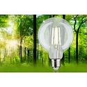 Paulmann Filament Globe lyskilde ECO-LINE G95 omskiftelig G95 klar E27 4W 840lm 3000K 360° CRI >80  klar