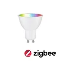 Paulmann WIFI LED Smart lyskilde RGBW ZigBee styrbar GU10 4,8W 350lm 2200-6500K 38° CRI 80-89 dæmpbar