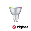 Paulmann WIFI LED Smart lyskilde RGBW ZigBee styrbar GU10 4,8W 350lm 2200-6500K 38° CRI 80-89 dæmpbar