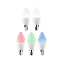 Paulmann WIFI LED Smart lyskilde RGBW sæt med 3, ZigBee styrbar E14 5W 470lm 2200-6500K CRI 80-89 dæmpbar