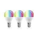 WIFI LED Smart lyskilde RGBW sæt med 3, ZigBee styrbar E14 5W 470lm 2200-6500K CRI 80-89 dæmpbar
