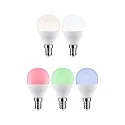 Paulmann WIFI LED Smart lyskilde RGBW sæt med 3, ZigBee styrbar E14 5W 470lm 2200-6500K CRI 80-89 dæmpbar