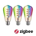 Paulmann WIFI LED Smart lyskilde RGBW ZigBee styrbar E27 6,3W 470lm 2200-6500K CRI 80-89 dæmpbar