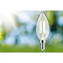 Paulmann Glødepære kerteformet ECO-LINE CANDLE omskiftelig P45 klar E14 2,5W 525lm 3000K 360° CRI >80  klar