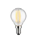 Paulmann Glødepære dråbeformet ECO-LINE DROP omskiftelig P45 klar E14 4W 840lm 3000K 360° CRI >80  klar