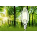 Paulmann Glødepære kerteformet ECO-LINE CANDLE omskiftelig P45 klar E14 4W 840lm 4000K 360° CRI >80  klar