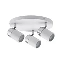 Paulmann Spot Zyli 3-flammer rondelle hvid/chrom, ekskl. lyskilde, maks. 10W GU10