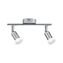 Paulmann ceiling luminaire CAROLINA 2 flames GU10 IP44, chrome 