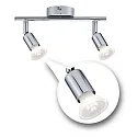 Paulmann ceiling luminaire CAROLINA 2 flames GU10 IP44, chrome 