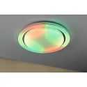 Paulmann wall and ceiling luminaire RAINBOW DYNAMIC large, tunable white, RGB IP20, chrome, white dimmable