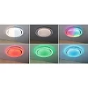 Paulmann wall and ceiling luminaire RAINBOW DYNAMIC large, tunable white, RGB IP20, chrome, white dimmable