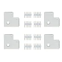 Paulmann Accessories for MAX LED STRIPE Corner connector 90°, set of 4, white, incl. 8 plug connectors