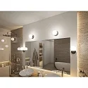 Paulmann wall luminaire GOVE IP44, chrome 