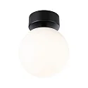 wall and ceiling luminaire GOVE IP44, mat, black 
