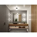 Paulmann wall and ceiling luminaire GOVE IP44, mat, black 