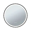 Paulmann Spejl med belysning MIRRA LED Ø 59CM rund, CCT Switch, med touch-dæmper, med varmefunktion IP44, mat, sort dæmpbar