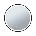 Paulmann Spejl med belysning MIRRA LED Ø 59CM rund, CCT Switch, med touch-dæmper, med varmefunktion IP44, mat, sort dæmpbar