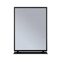 Paulmann Spejl med belysning MIRO 45 X 60CM firkantet, tunable white, med hylde IP44, sort mat 