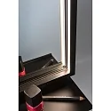 Paulmann Spejl med belysning MIRO 45 X 60CM firkantet, tunable white, med hylde IP44, sort mat 