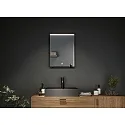 Paulmann Spejl med belysning MIRO 45 X 60CM firkantet, tunable white, med hylde IP44, sort mat 