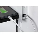 Paulmann reading lamp SERRA LED with USB connection, right IP20, black, white dimmable