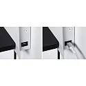 Paulmann reading lamp SERRA LED with USB connection, right IP20, black, white dimmable